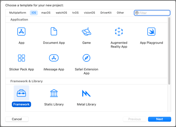 create new framework