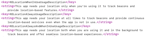 beacon region monitoring in ios